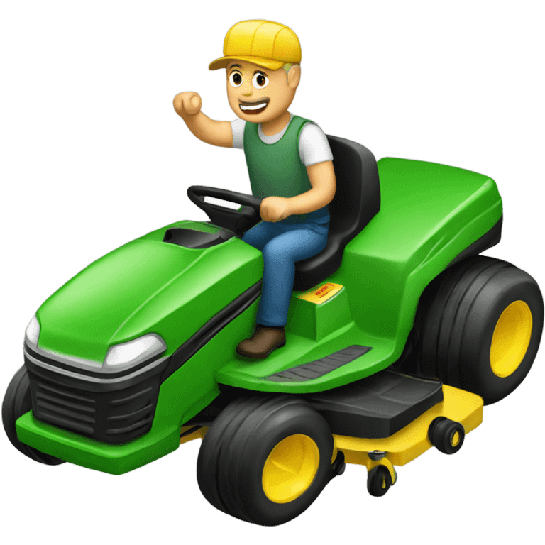 Ride on mower  emoji