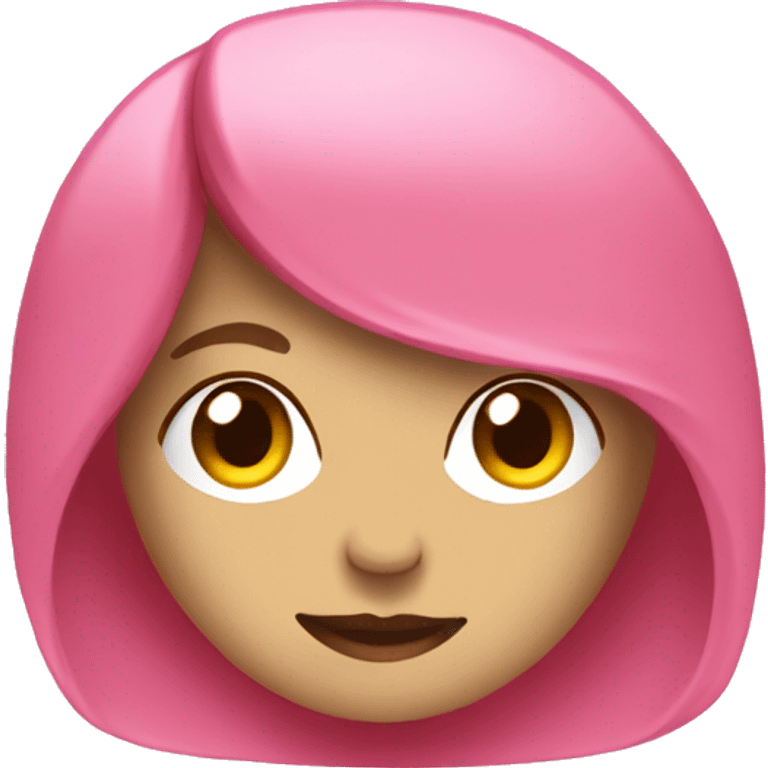 disque couleur rose uni emoji