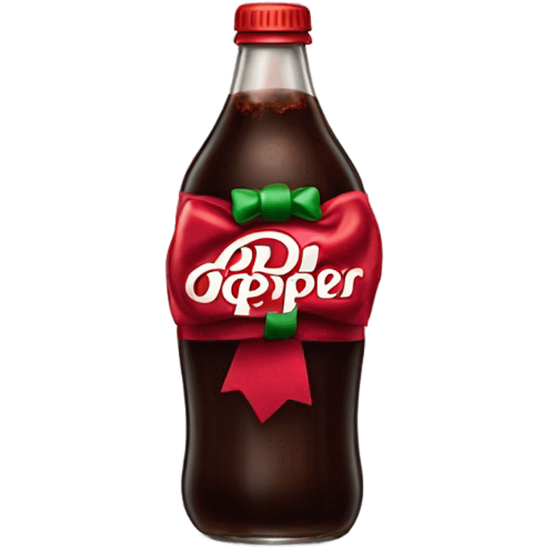 Dr Pepper with bow emoji