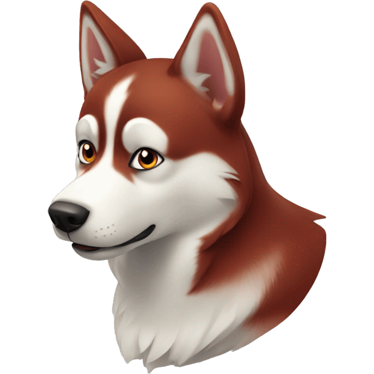 Red husky emoji