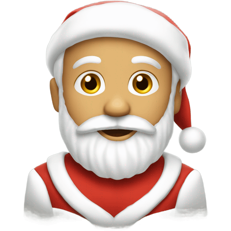 Santa with a little kid  emoji