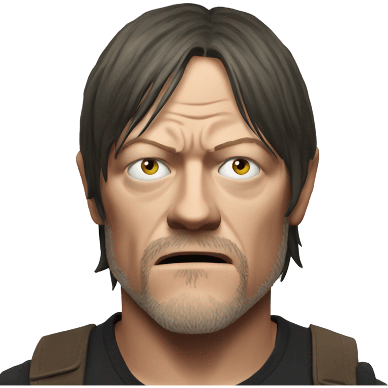 norman reedus fearful emoji