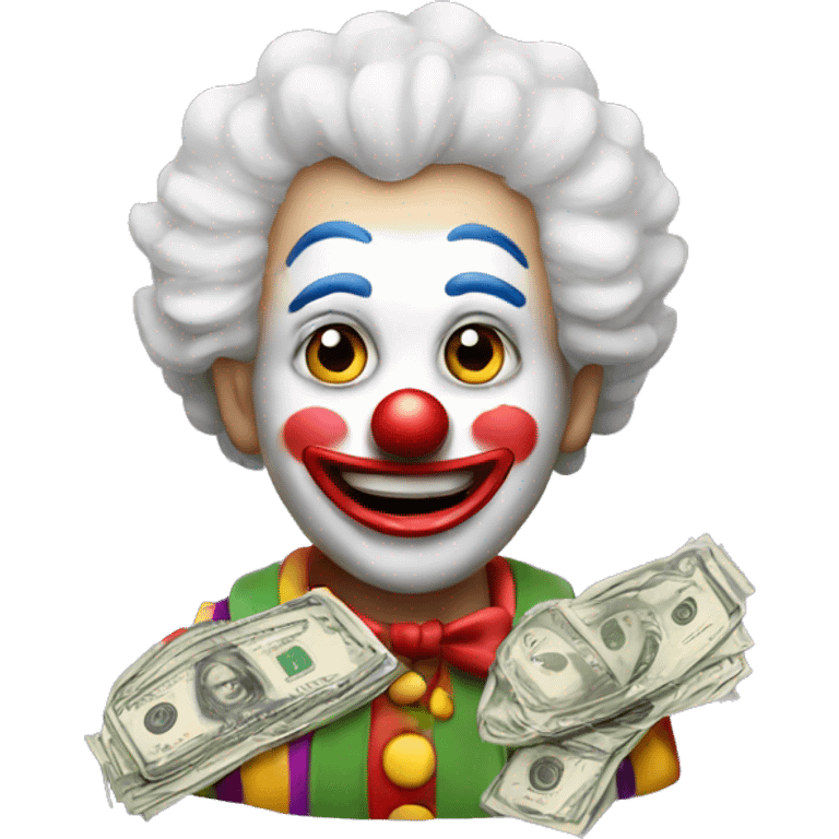 clown with money emoji