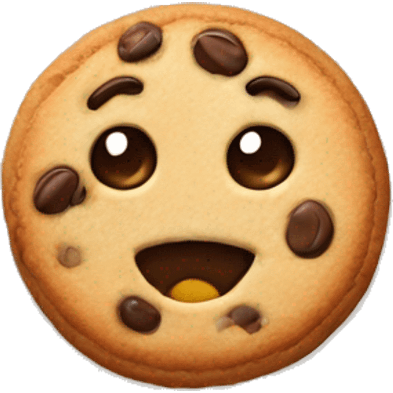 Cute cookie emoji