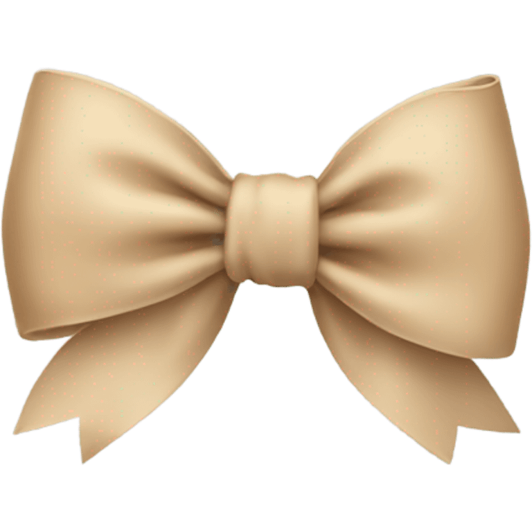 Beige bow emoji