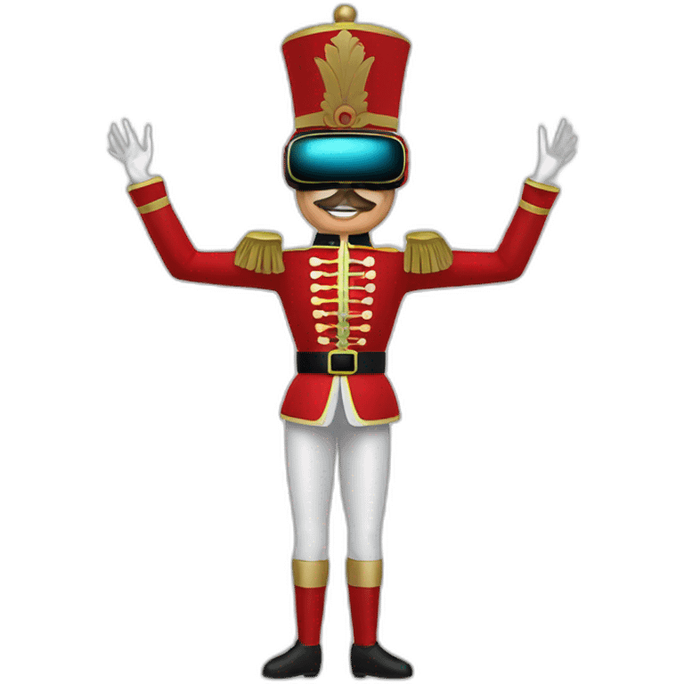 nutcracker in vr headset full body emoji