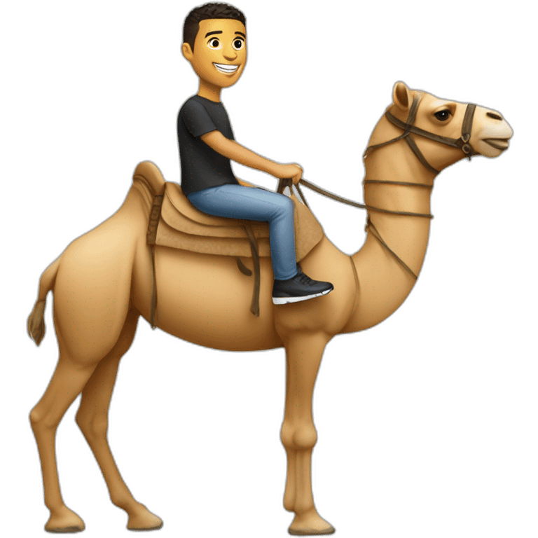 Ronaldo On a camel emoji