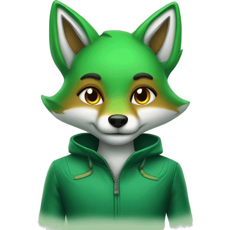 Green fox emoji