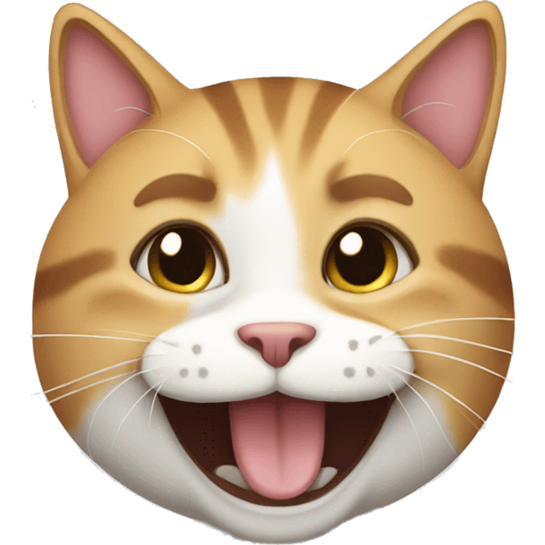 Cat happy emoji