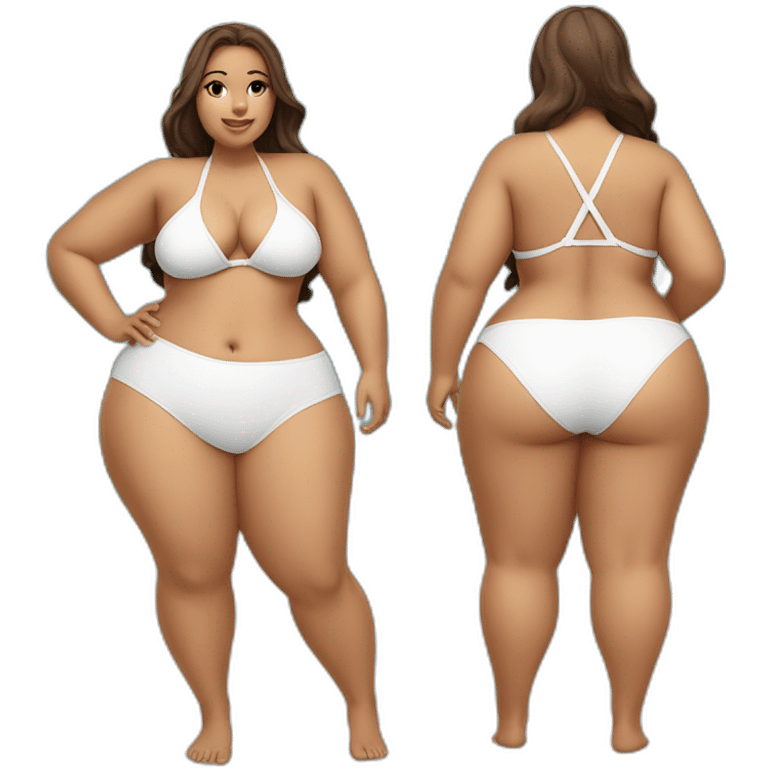 full-body-curvy-beauty-in-a-white-understaffed bikini-both-sides emoji