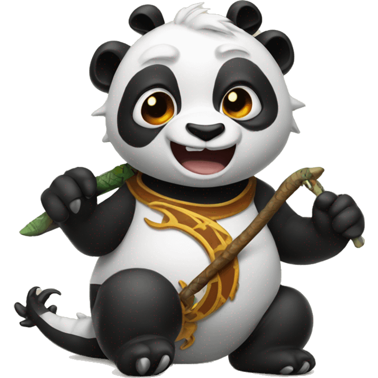 panda on a dragon emoji