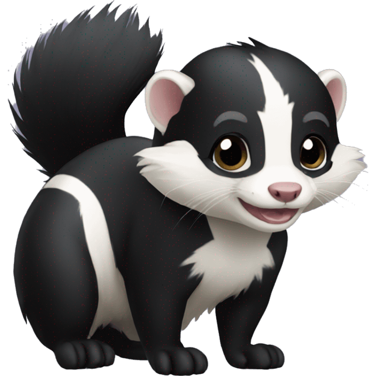 skunk-ferret full-body emoji