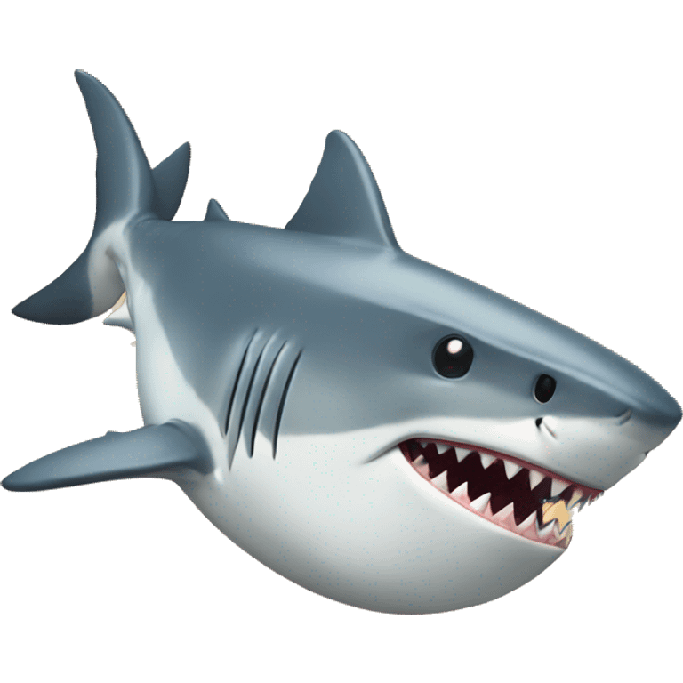 Shark eating emoji