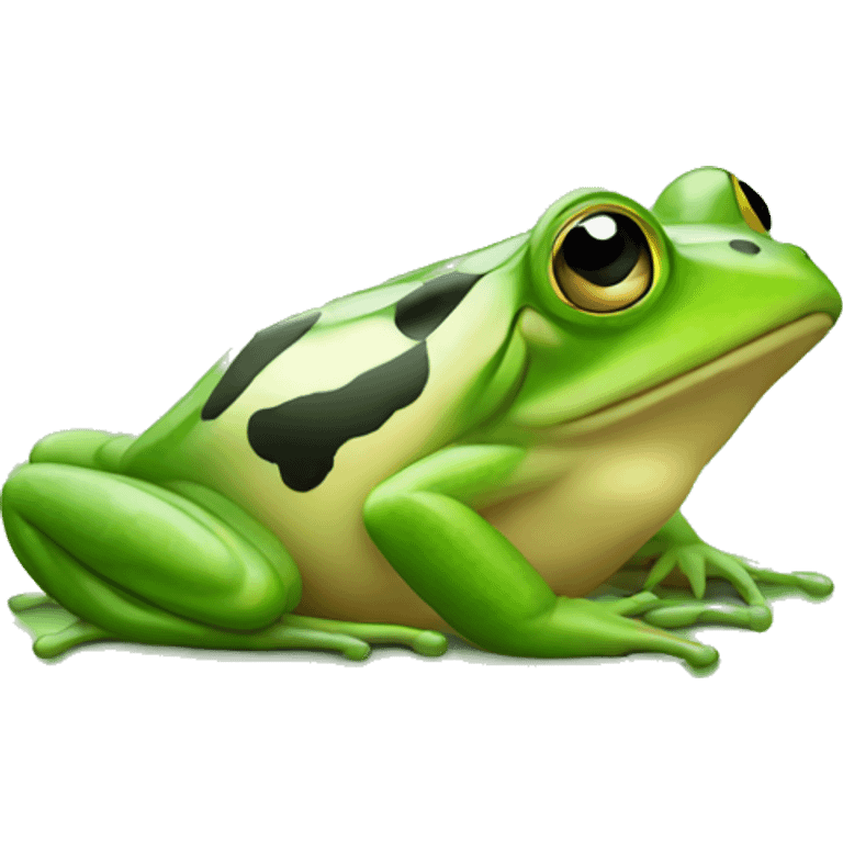 frog with checker pattern emoji