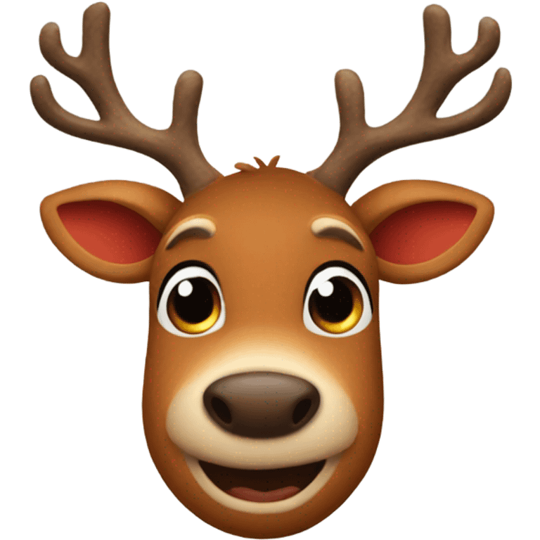 rudolph the red nosed reindeer emoji