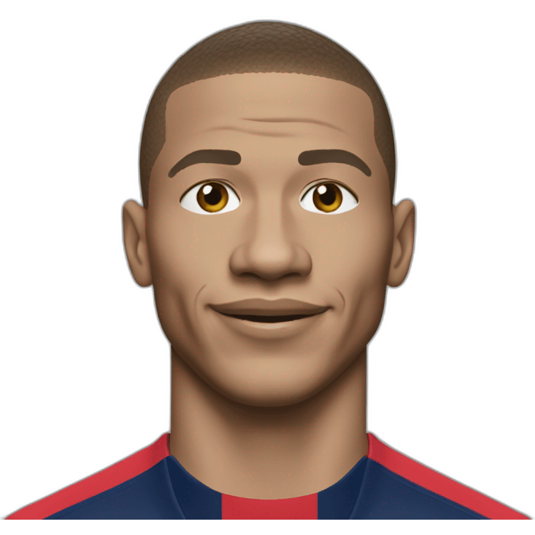 Realistic Mbappé scoring a goal for PSG emoji