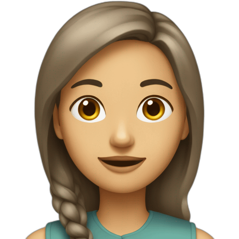 Chat sur une vielle femme emoji