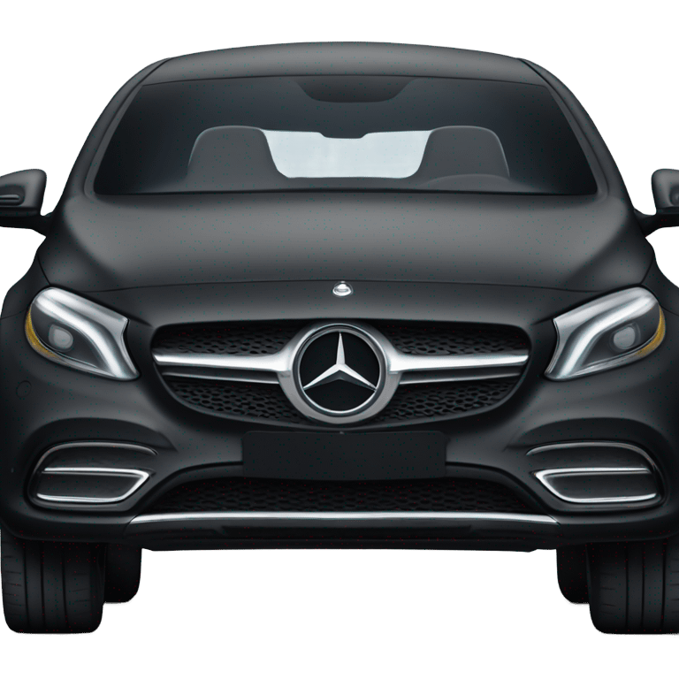 Black matt Mercedes eqe  emoji