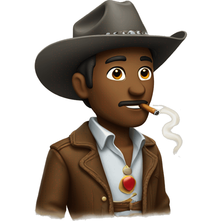 cowboy smoking a cigarette emoji