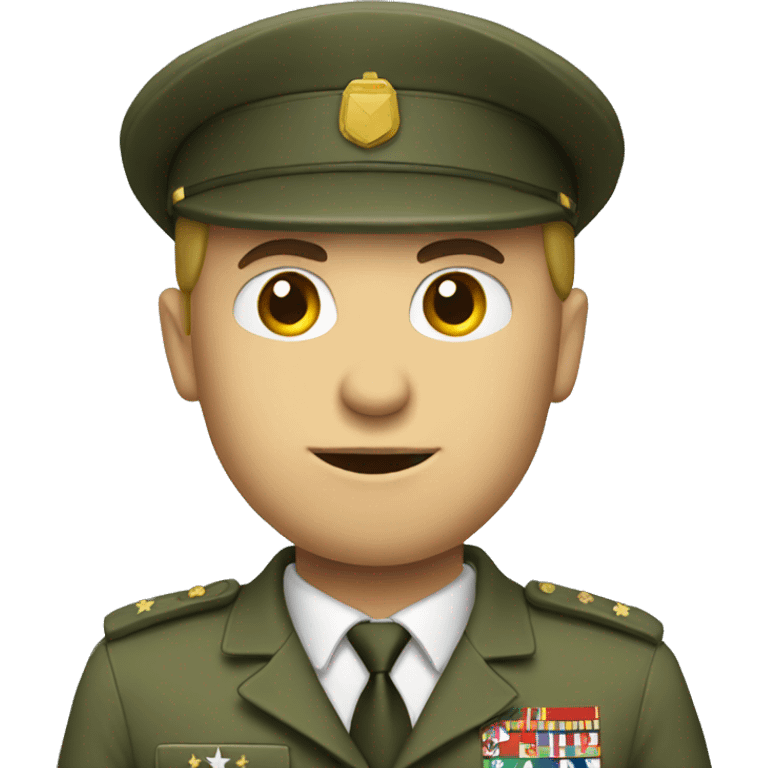 A military man with a machine gun emoji