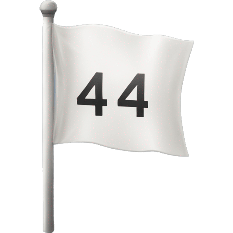 White Flag with the sign "404" emoji