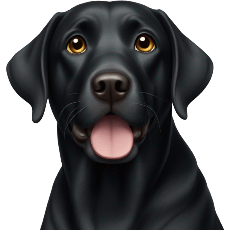 black labrador dog emoji