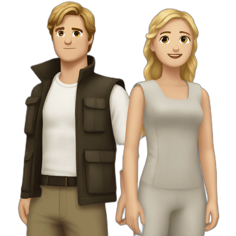 peeta mellark and katniss everdeen emoji