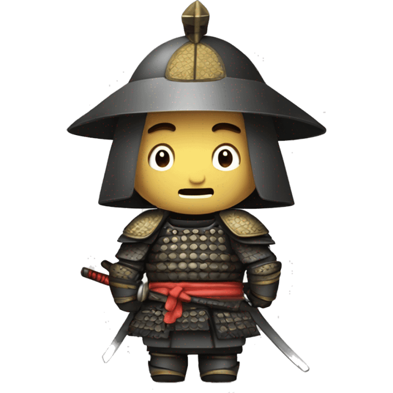 Samurai in medieval armor   emoji