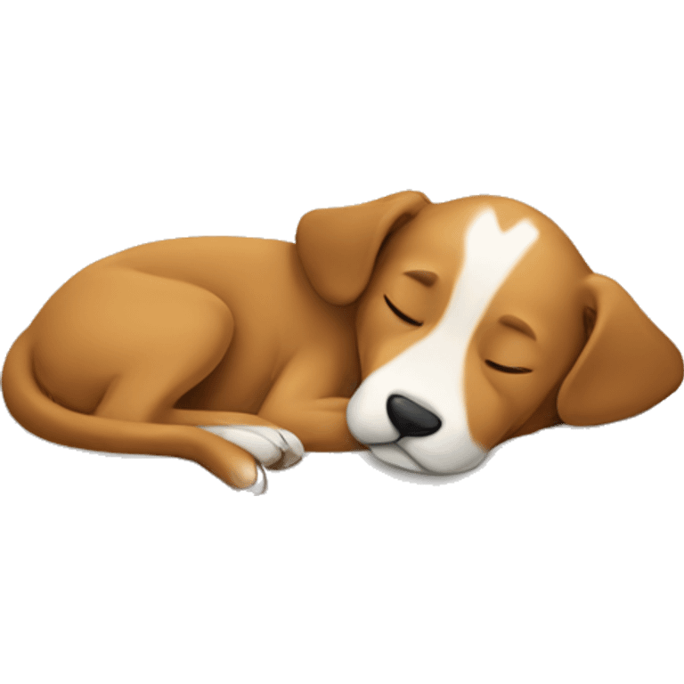 Dog sleeping emoji