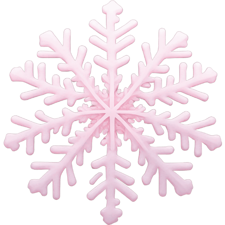 pastel pink snowflake  emoji