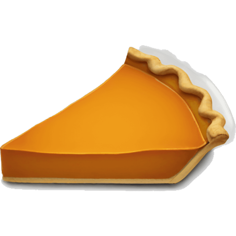 Pumpkin pie slice emoji