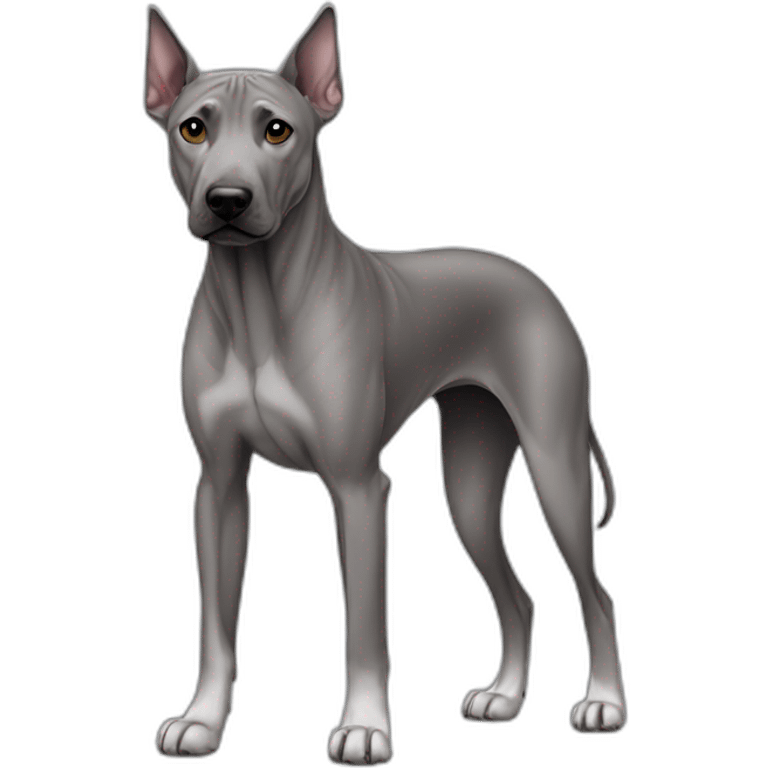 Dog gray Thai Ridgeback Full-height emoji