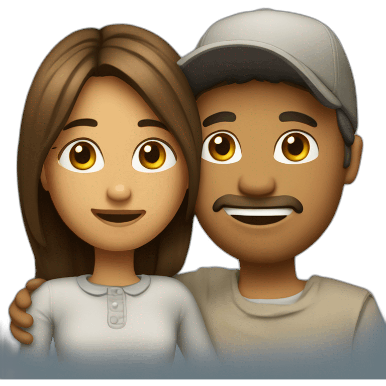 Couple qui s’embrassent  emoji