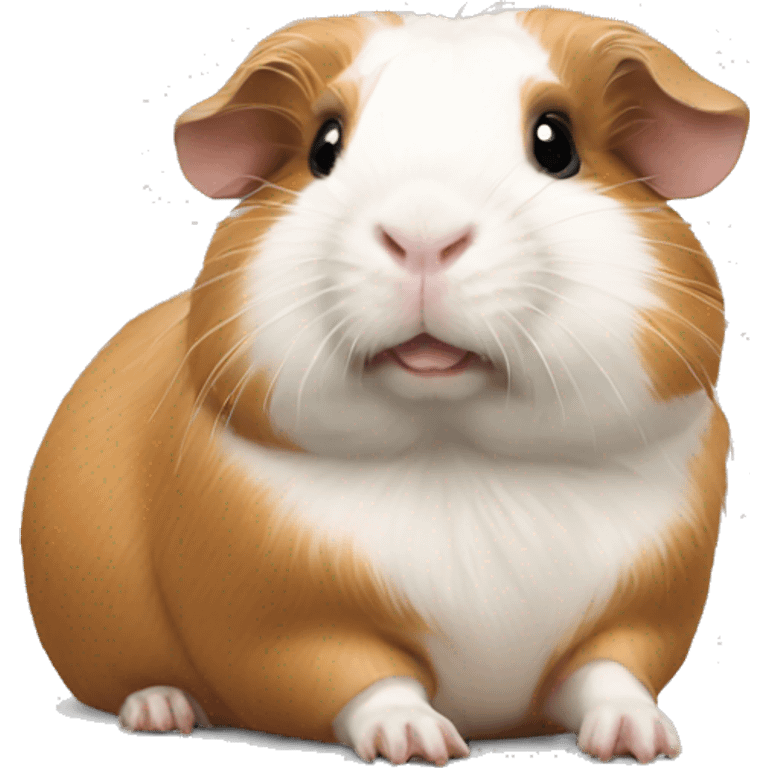 Guineapig laying down very cute but realistic emoji