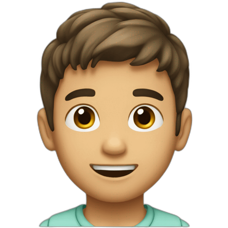 Niño moreno emoji