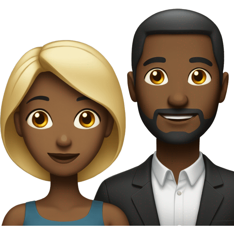 Black husband and wife emoji