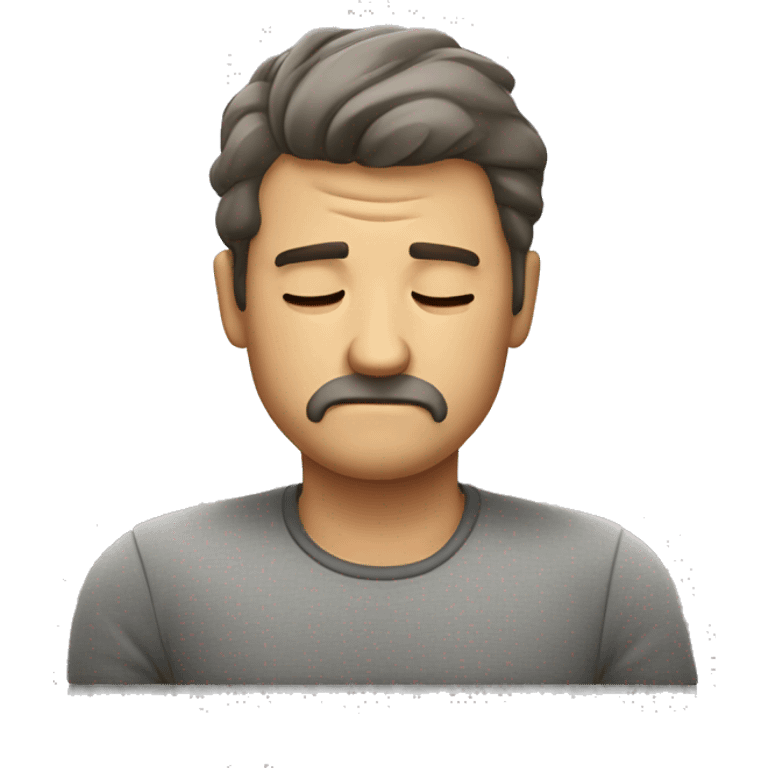 Sleepy man emoji