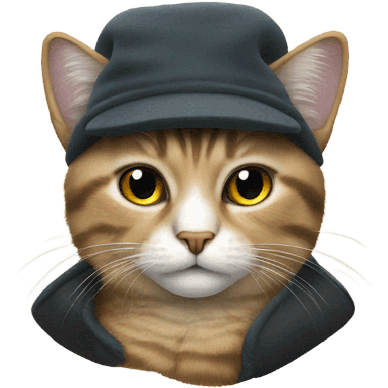 À cat wearing à ouchanka  emoji