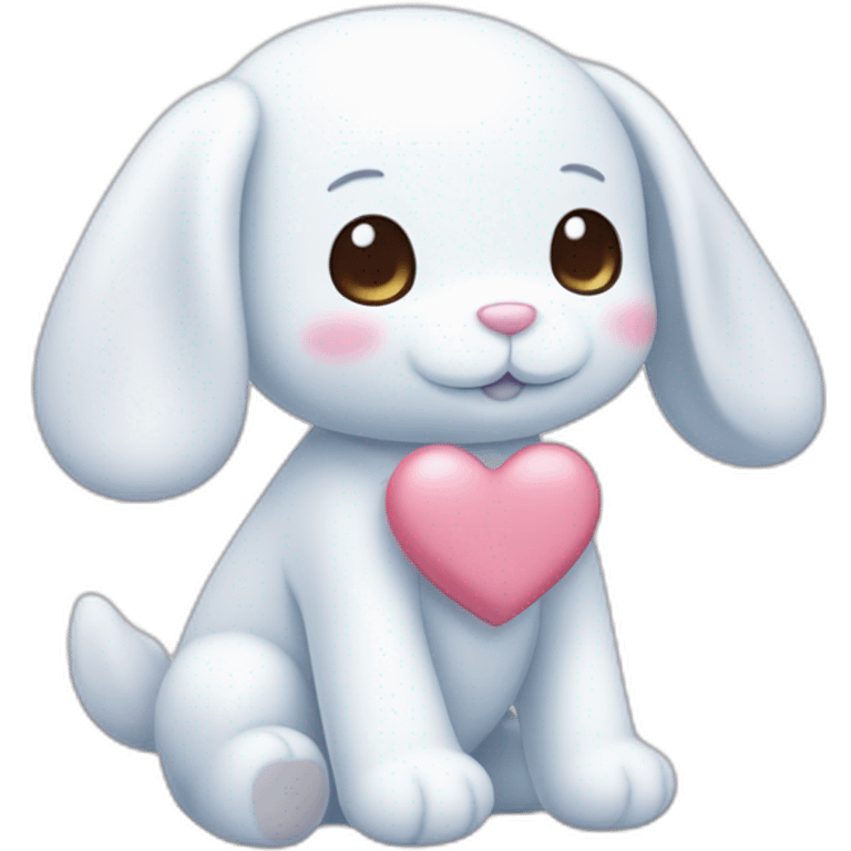 Cinnamoroll in love emoji