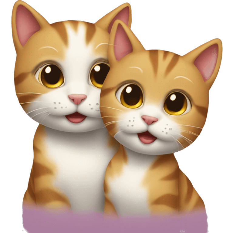 Cats in love  emoji