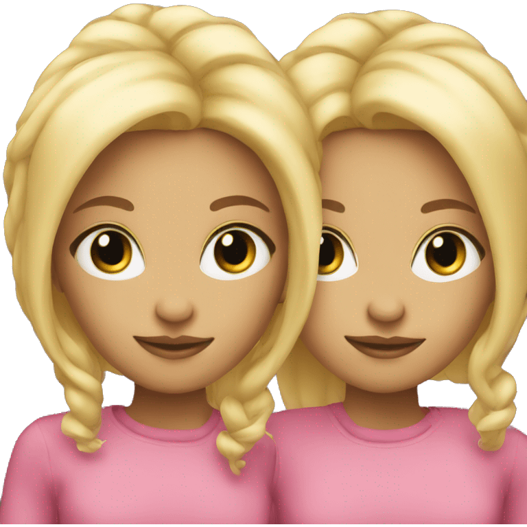 Two blonde twins emoji