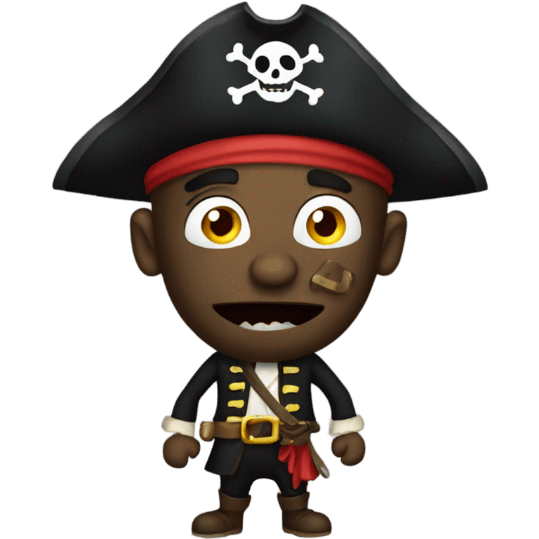 Scary pirate emoji