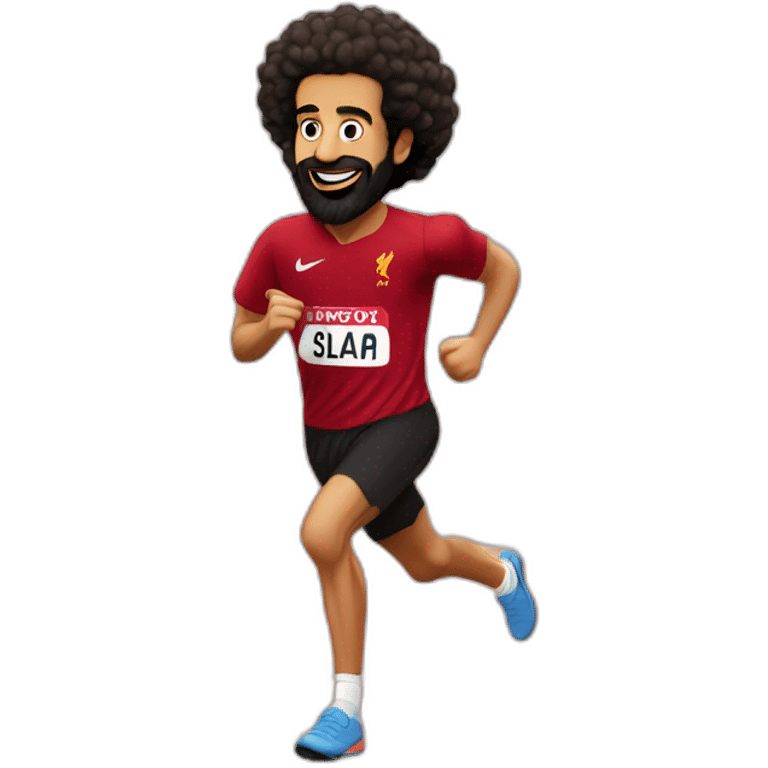 mo Salah running in Marathon emoji