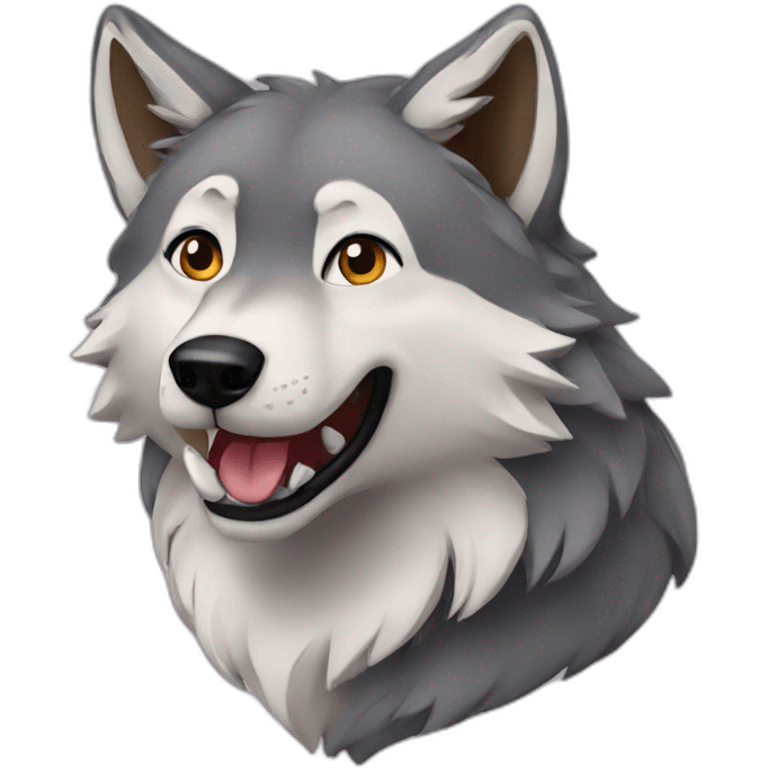 Wolf - eclair emoji