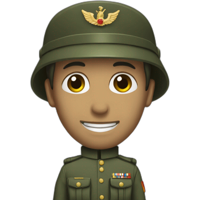 Militaire avec une serpillière  emoji