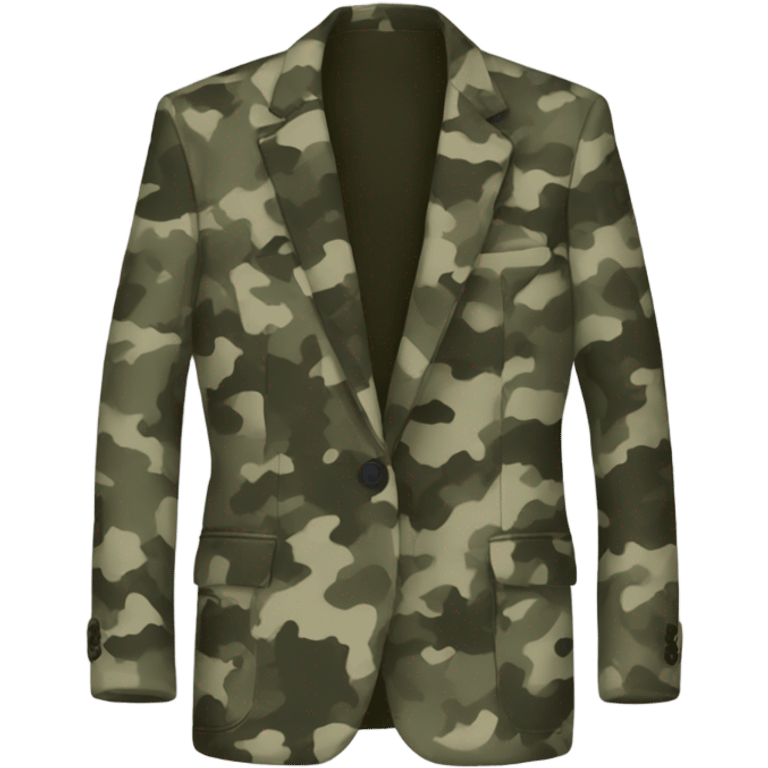 camouflage Wool oversize blazer emoji