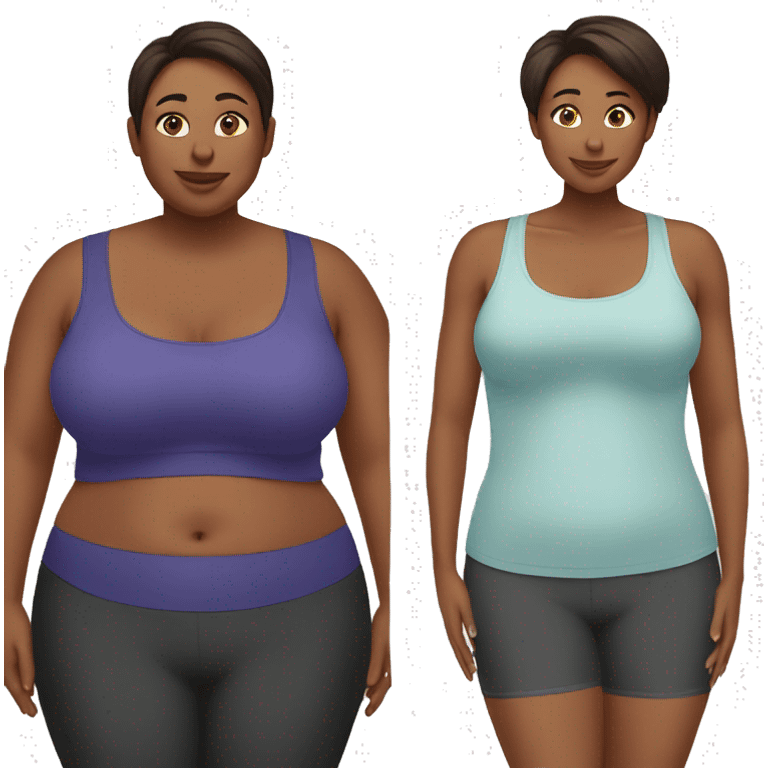 Weight loss before and after  emoji