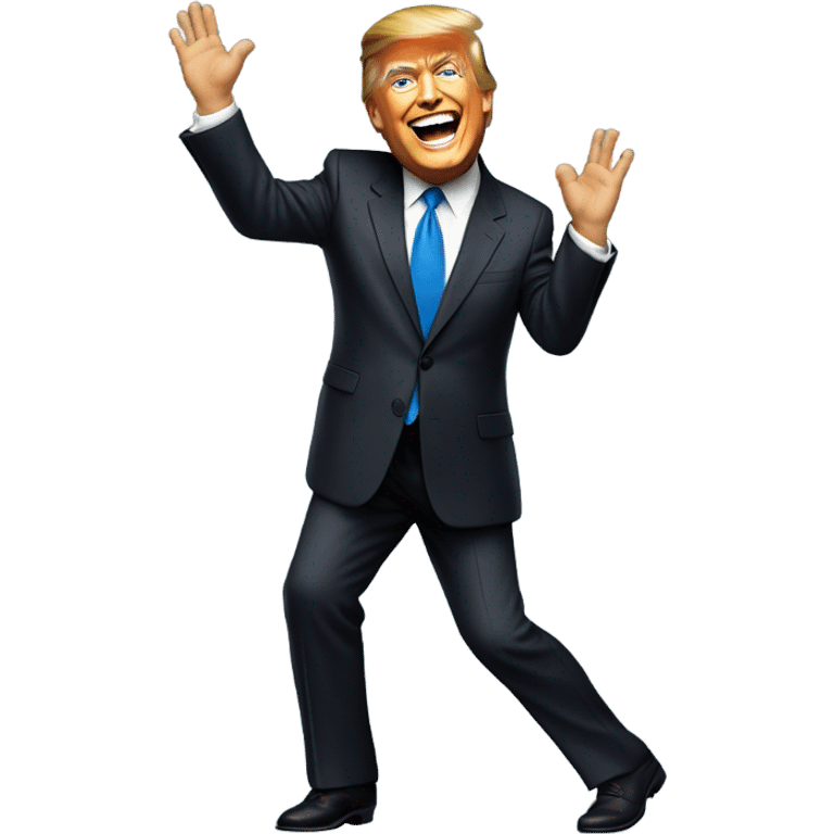 president donald trump dancing to ymca emoji