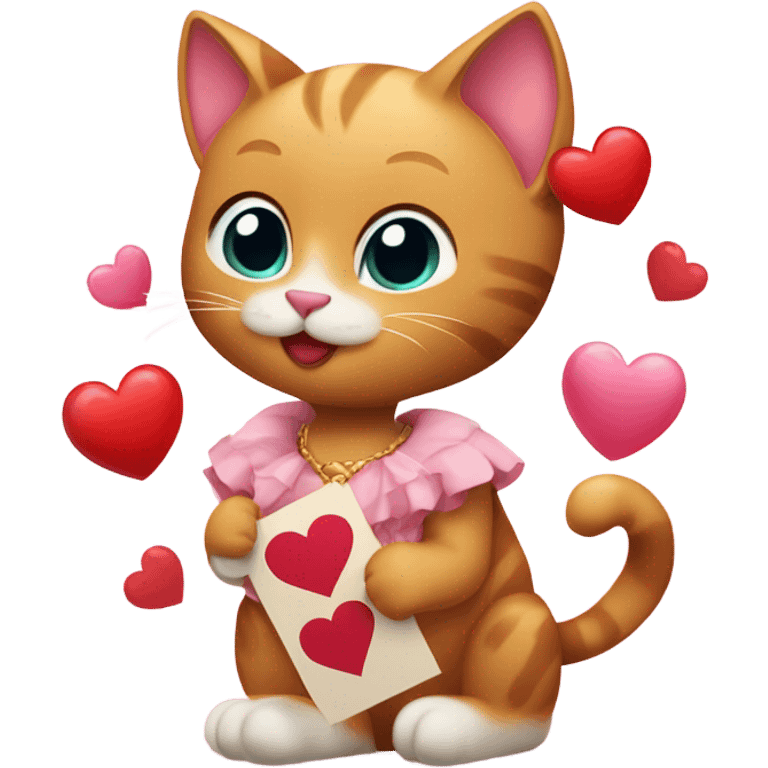 valentine's day cats emoji