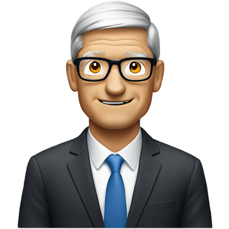 Tim cook wearing glasés emoji